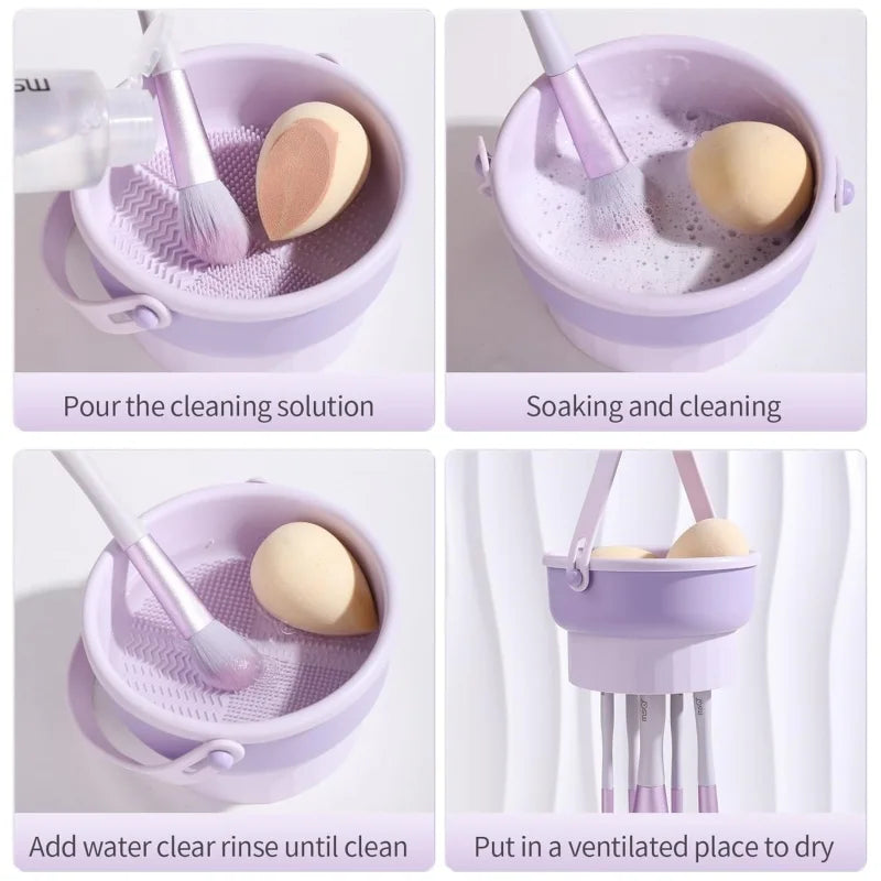 3-in-1 Makeup Brush Cleaner & Drying Stand