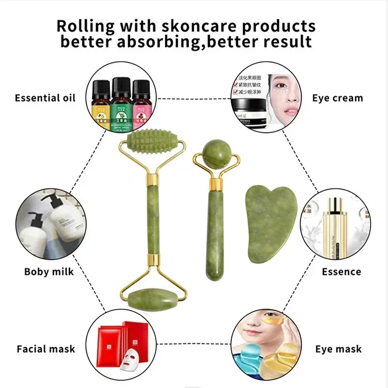 Face Roller & Gua Sha Massage Tools