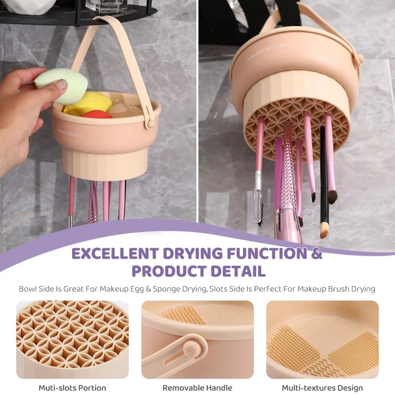 3-in-1 Makeup Brush Cleaner & Drying Stand
